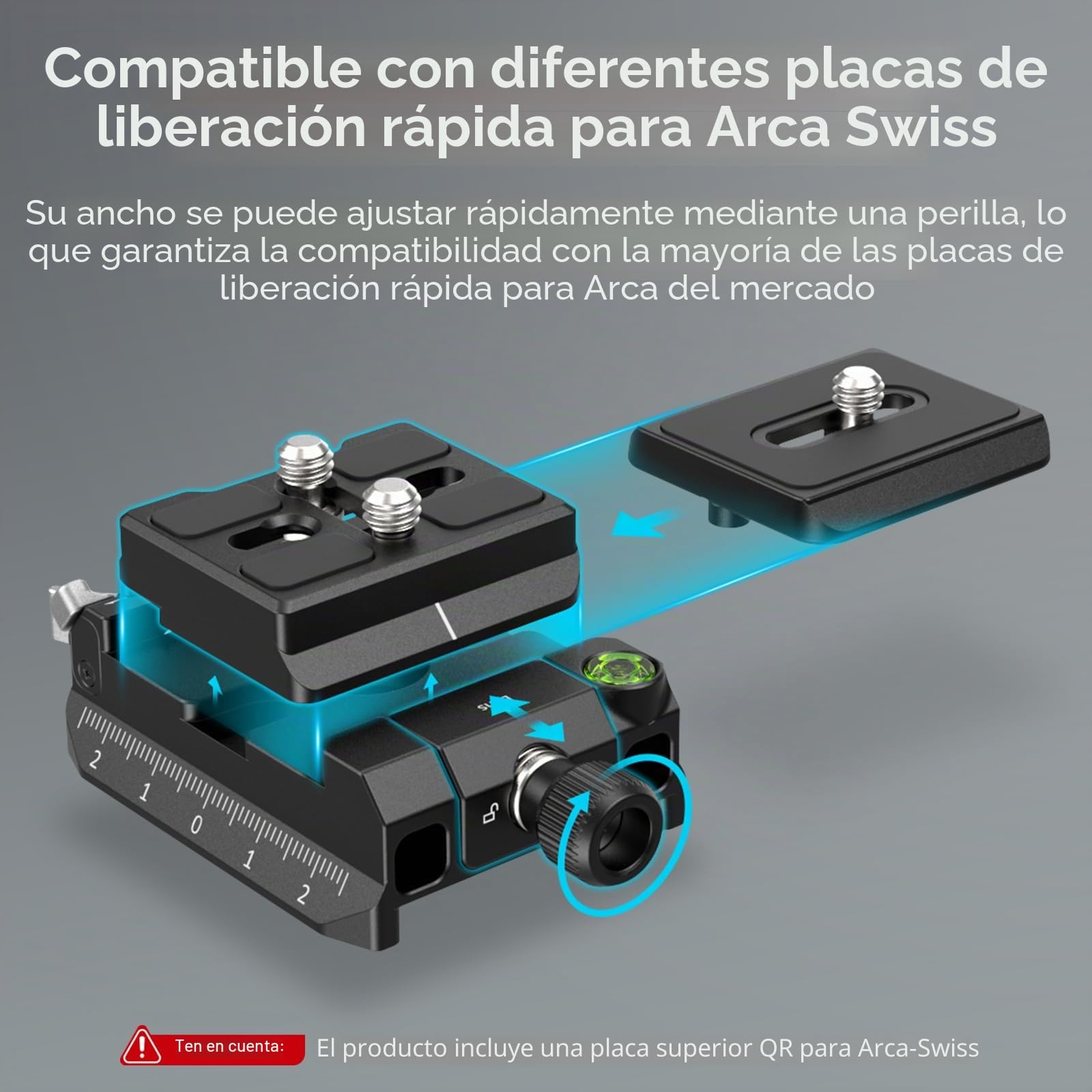SMALLRIG Kit de Placa de Montaje con Placa Superior para Arca-Swiss y Placa Inferior para Tipo MFT, Compatible para dji RS Series - 4234