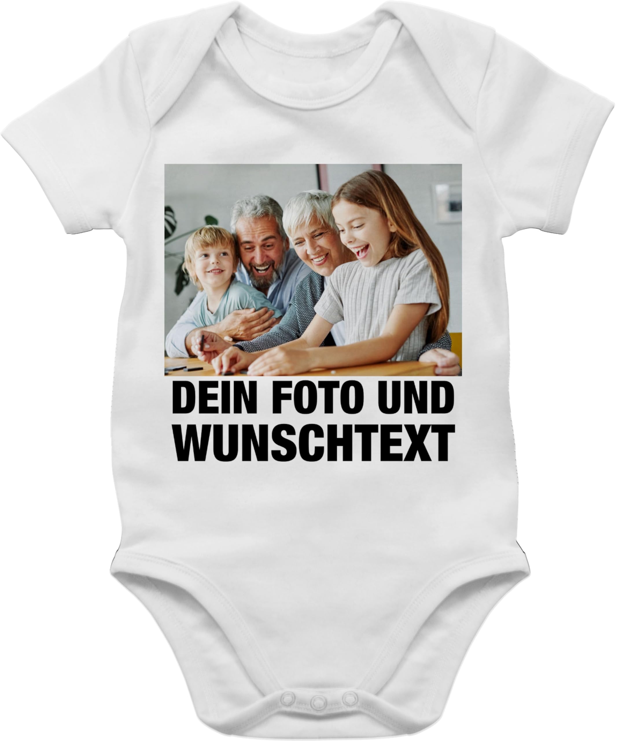 Personalisiertier Baby Body Mit Namen - Eigenen Text Drucken Junge Mädchen