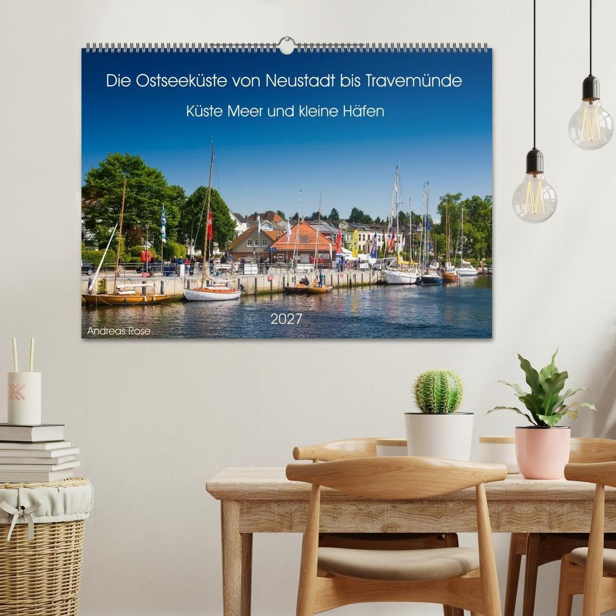 Die Ostseeküste von Neustadt bis Travemünde (Wandkalender 2027 DIN A2 quer), CALVENDO Monatskalender: Eine stimmungsvolle Reise entlang feiner ... Häfen mit weitem Blick auf die Ostsee.