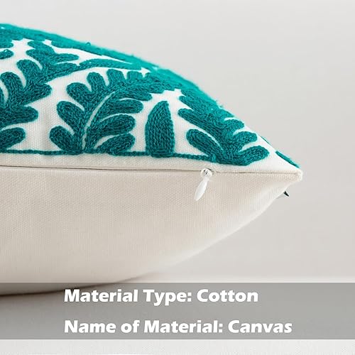 Miniatura 2 de HWY 50 - Fundas de almohada decorativas para sofá de 18 x 18, fundas de cojín floral geométrico