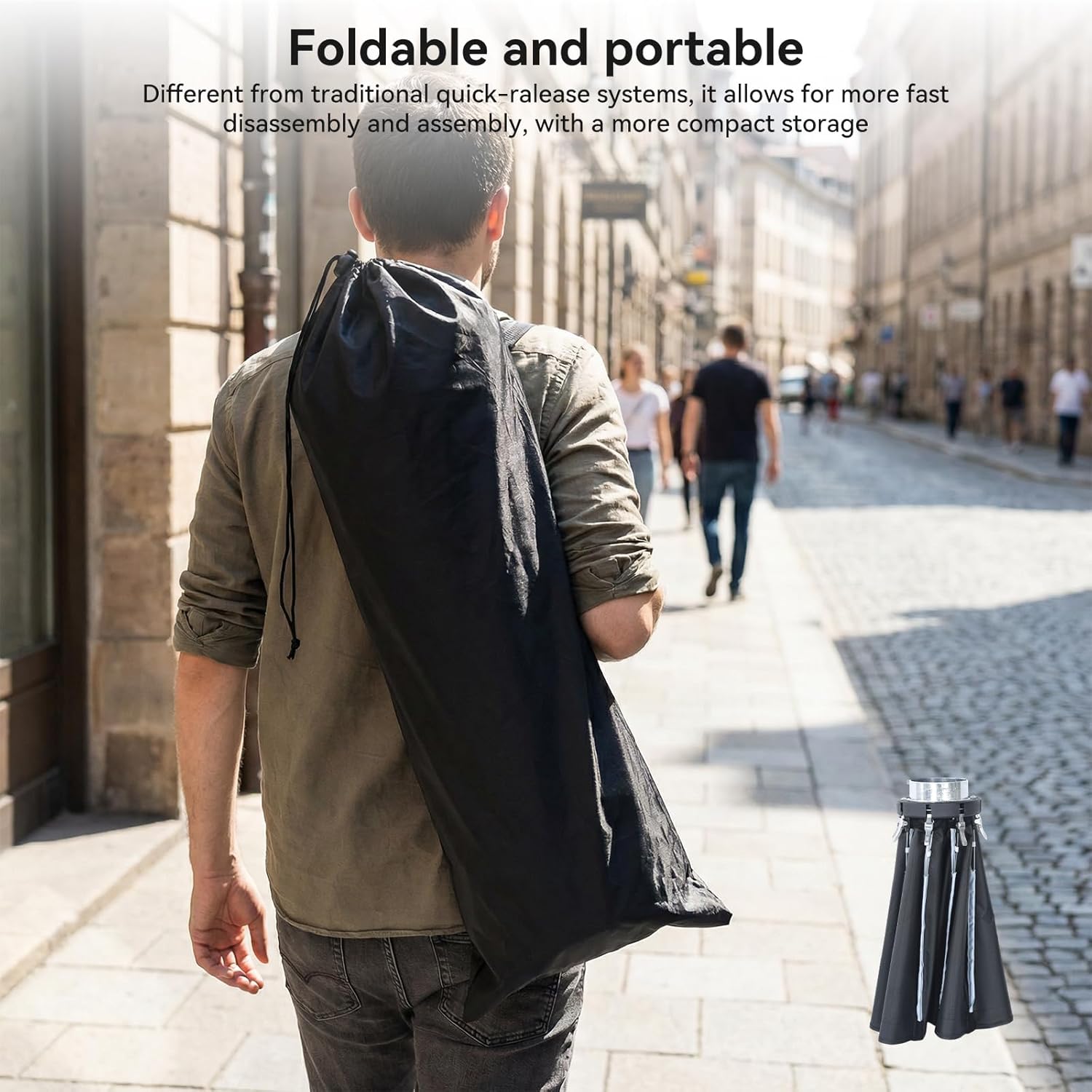 UTEBIT Basics Octagonal Softbox Kit for Studio Photography Video Recording Streaming, 21"/55cm Quick Release Bowens Mount Softbox, Grid, Light Diffusers, Bag for Continuous Lighting & Strobe Flash