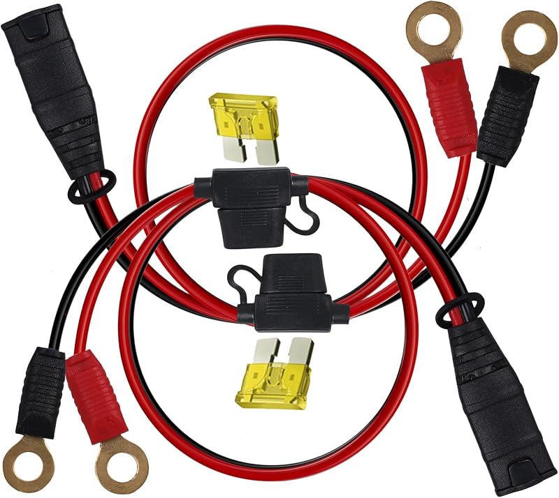 2 packs compatible with NOCO GC008 X-Connect battery harness, M10 (3/8 inch) XL hole terminal connector, suitable for replacing cable components with extension cords for smart battery trickle chargers
