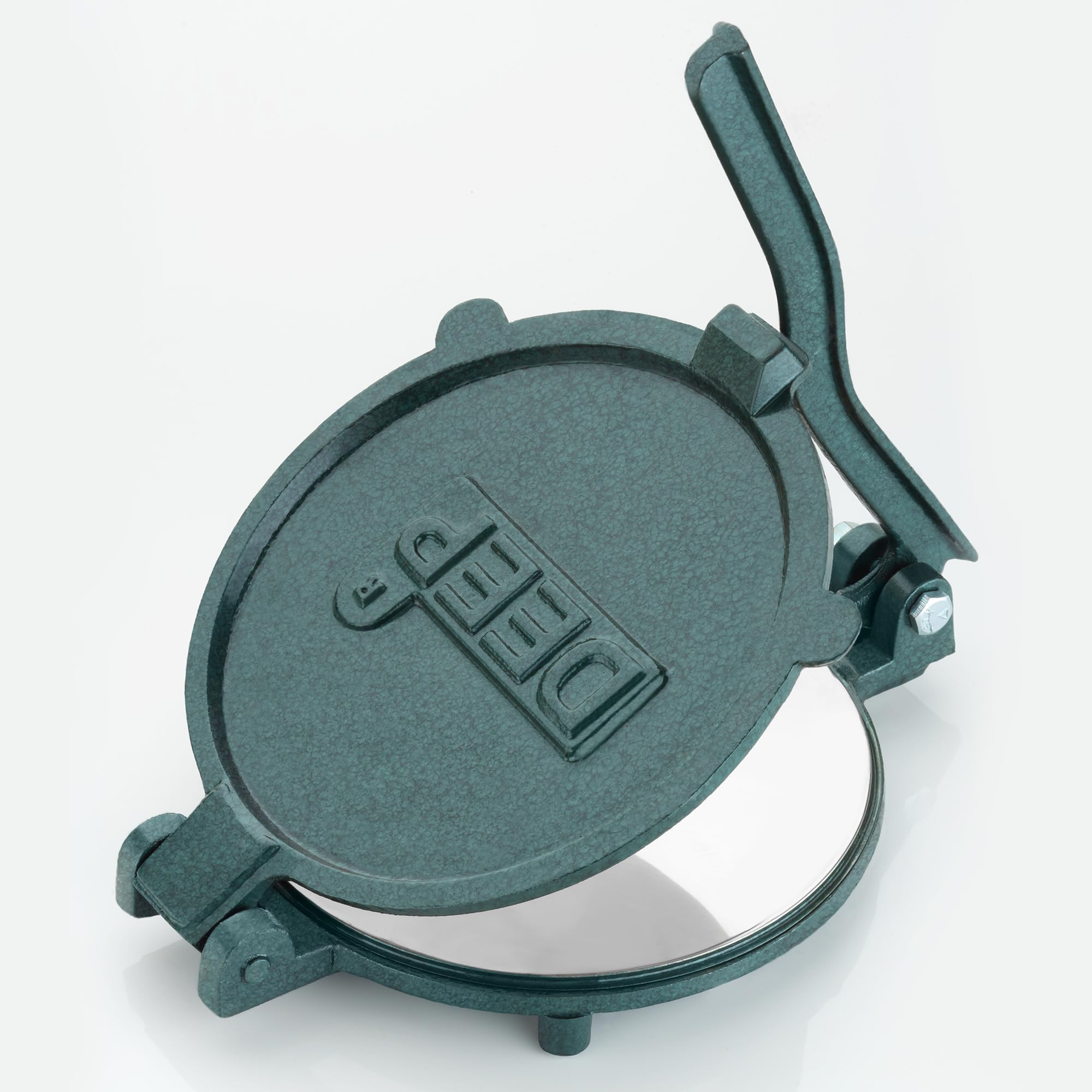 DEEP6.3inch Cast Iron Manual Puri Maker | Poori Press | Empanadas & Pathiri Press | Dough Press Machine Made With Stainless Steel Inner Surface