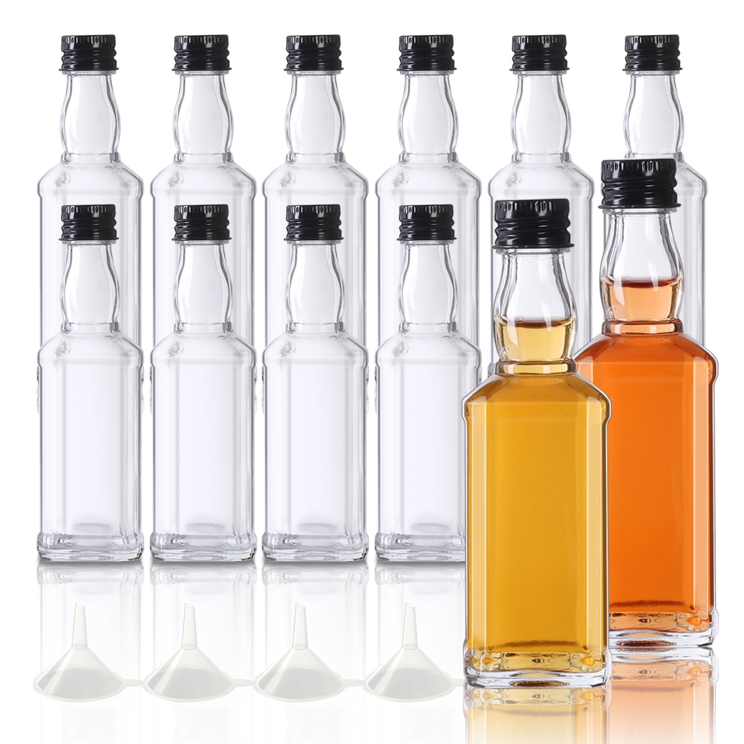 Lot De 12 Bouteilles à Shot 120ml - Verre Avec Couvercles