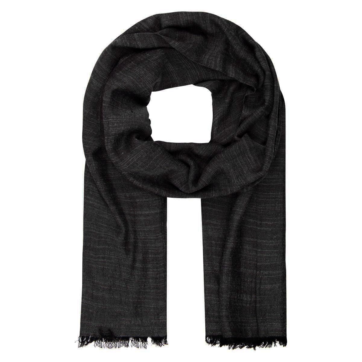 Lindenmann Men's Grau Scarf / 100% Viscose Scarf, Grey