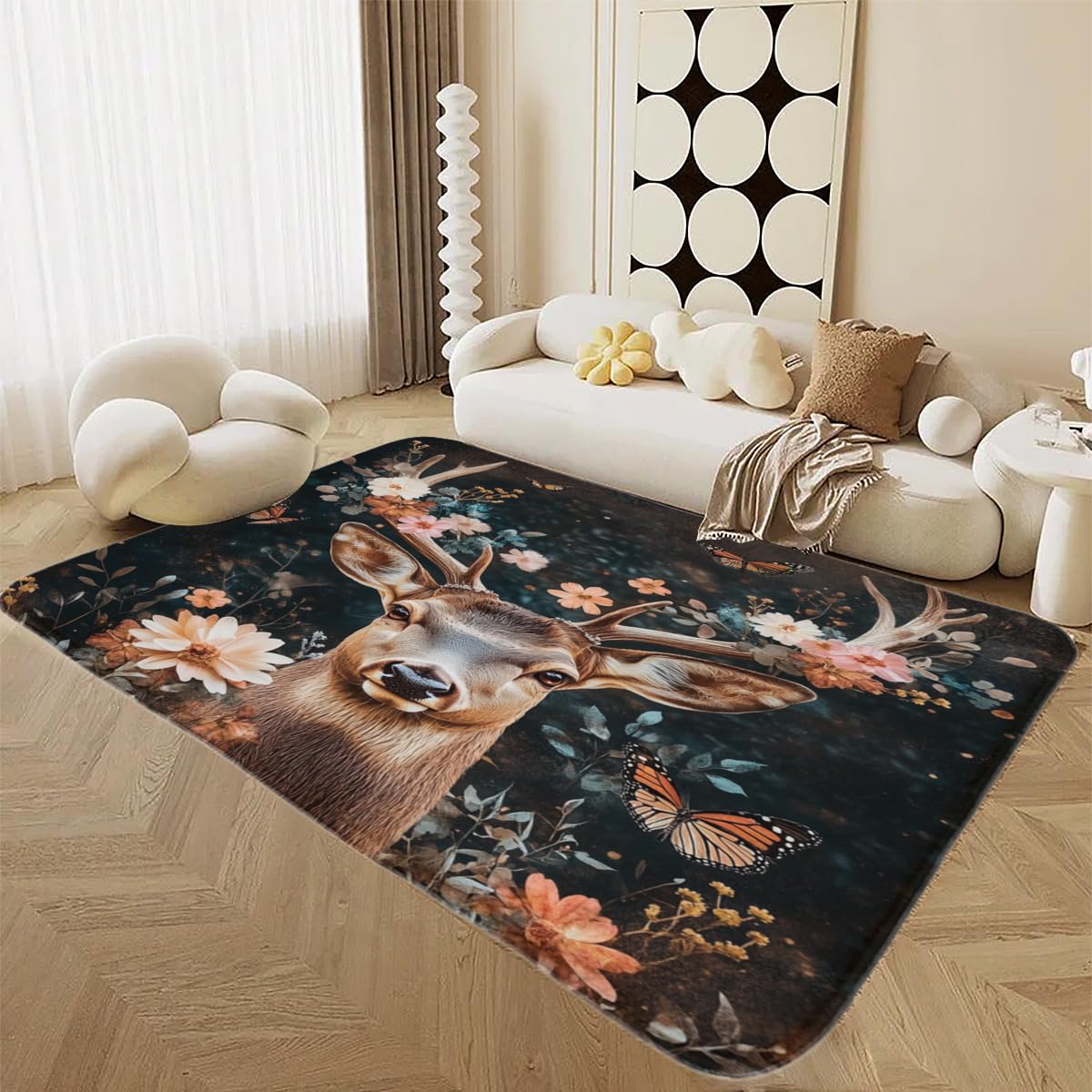 Alfombra de comedor antideslizante para evitar caídas y decorar con estilo