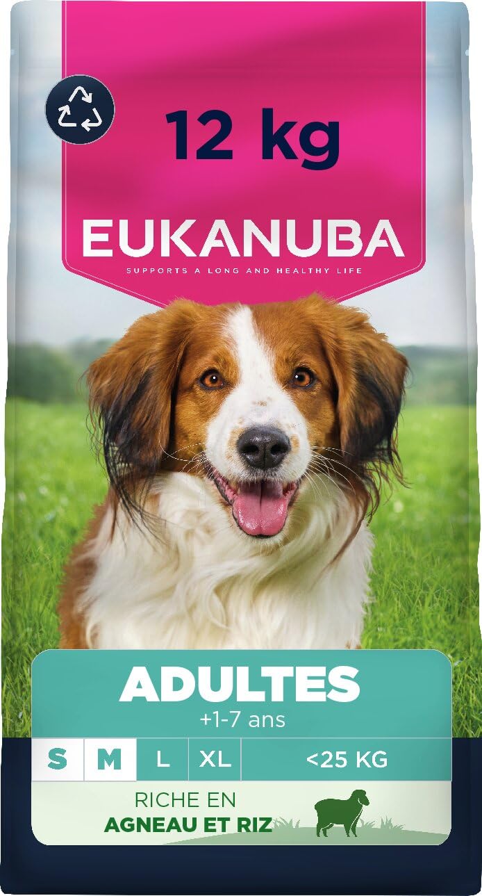 EUKANUBA Life Care Chien Adulte Petite/Moyenne Agneau Riz 12 kg
