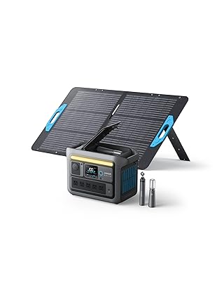 Anker SOLIX C800 Plus Portable Power Station, 1200W (Peak 1600W) Solar Generator with Camping Lights, 768Wh LiFePO4 Battery for Outdoor Camping, RVs, Road Trip, Power Outages (Optional Solar Panel)