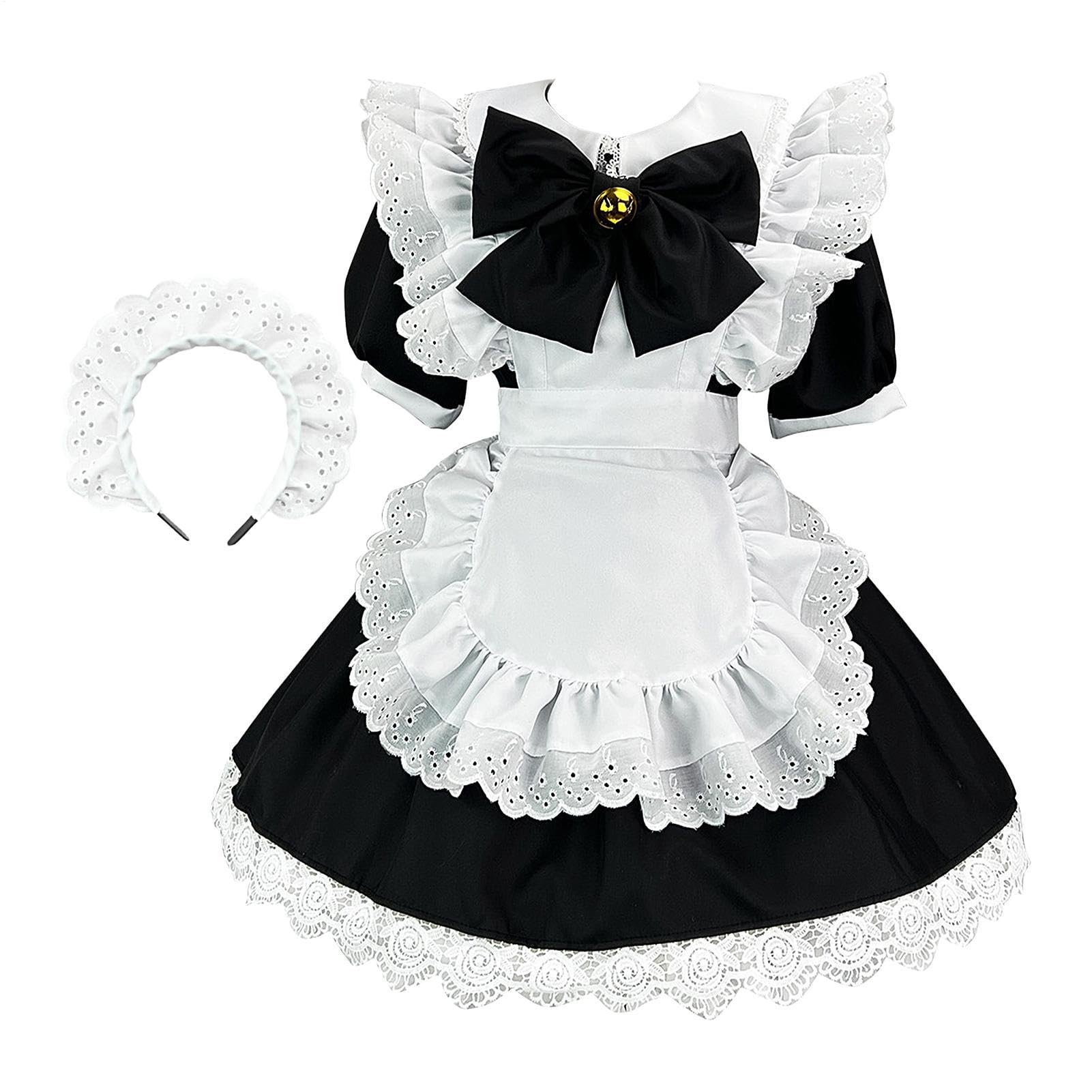 Generico Costume Da Cameriera Per Donna Abiti e con Pizzo per Donna