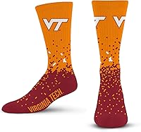 Vista 45 de For Bare Feet Calcetines de la NCAA para niños y niñas, unisex, Spray Zone Crew, para jóvenes