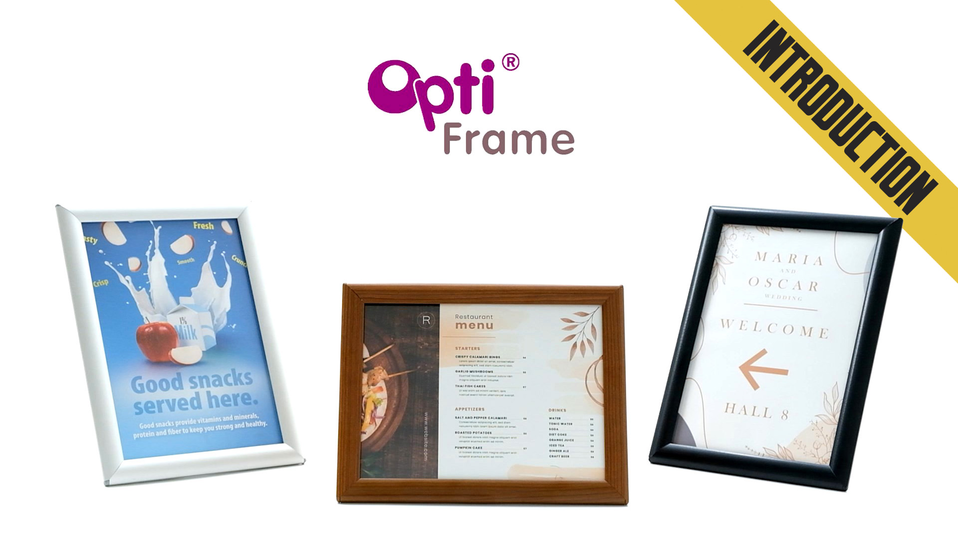 Amazon.com - DisplaysMarket 8.5x11 Snap Frame for Wall Mount, Opti