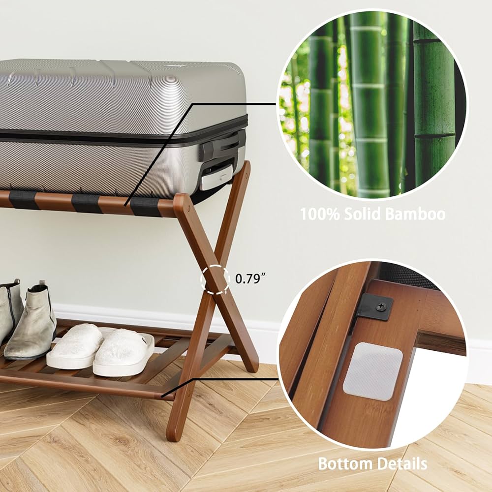 Amazon.com: Smart FENDEE Fully Assembled Walnut Bamboo