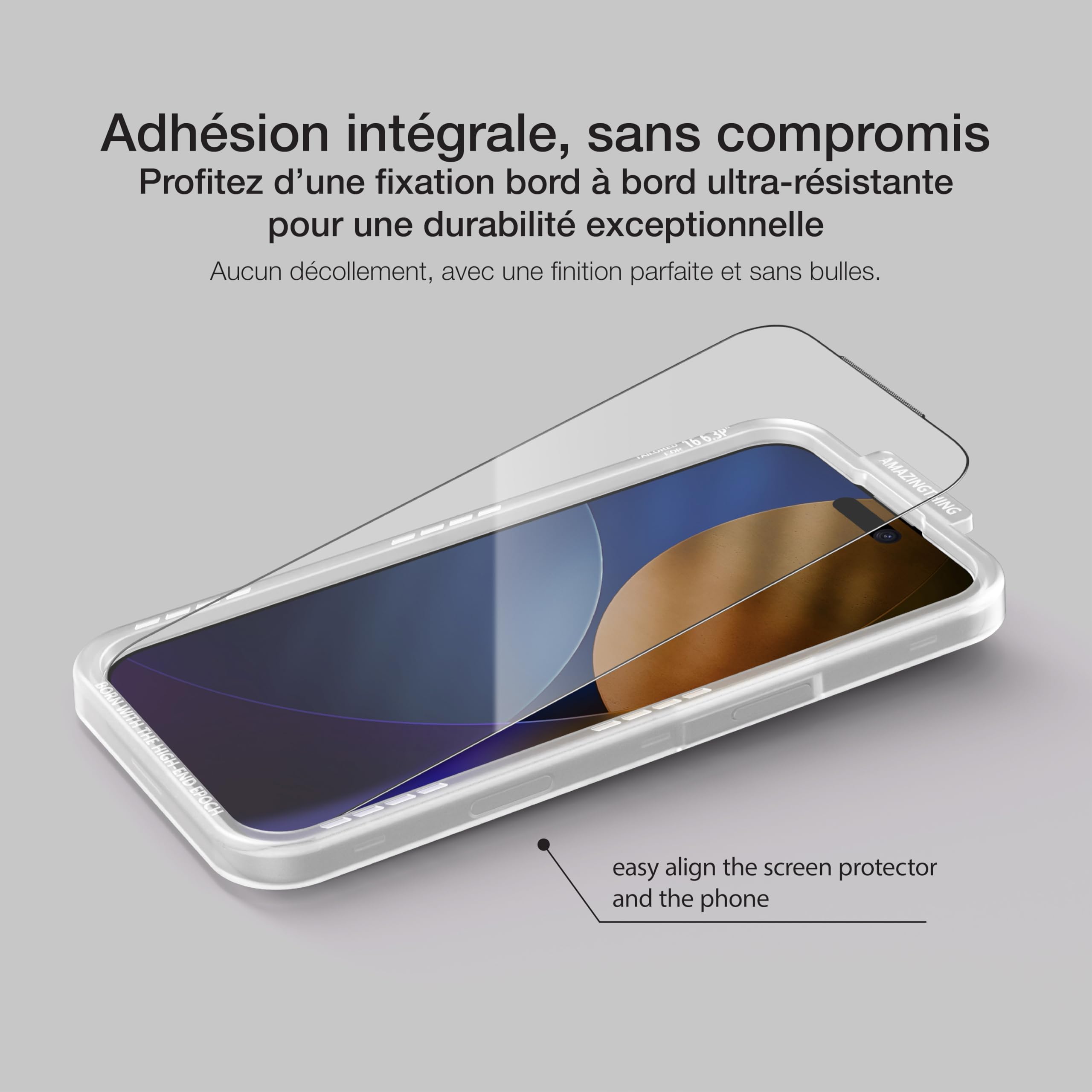 AMAZINGthing pour iPhone 17 Pro Max protecteur d’écran verre trempé 9H Anti Lumière Bleue lot de 2