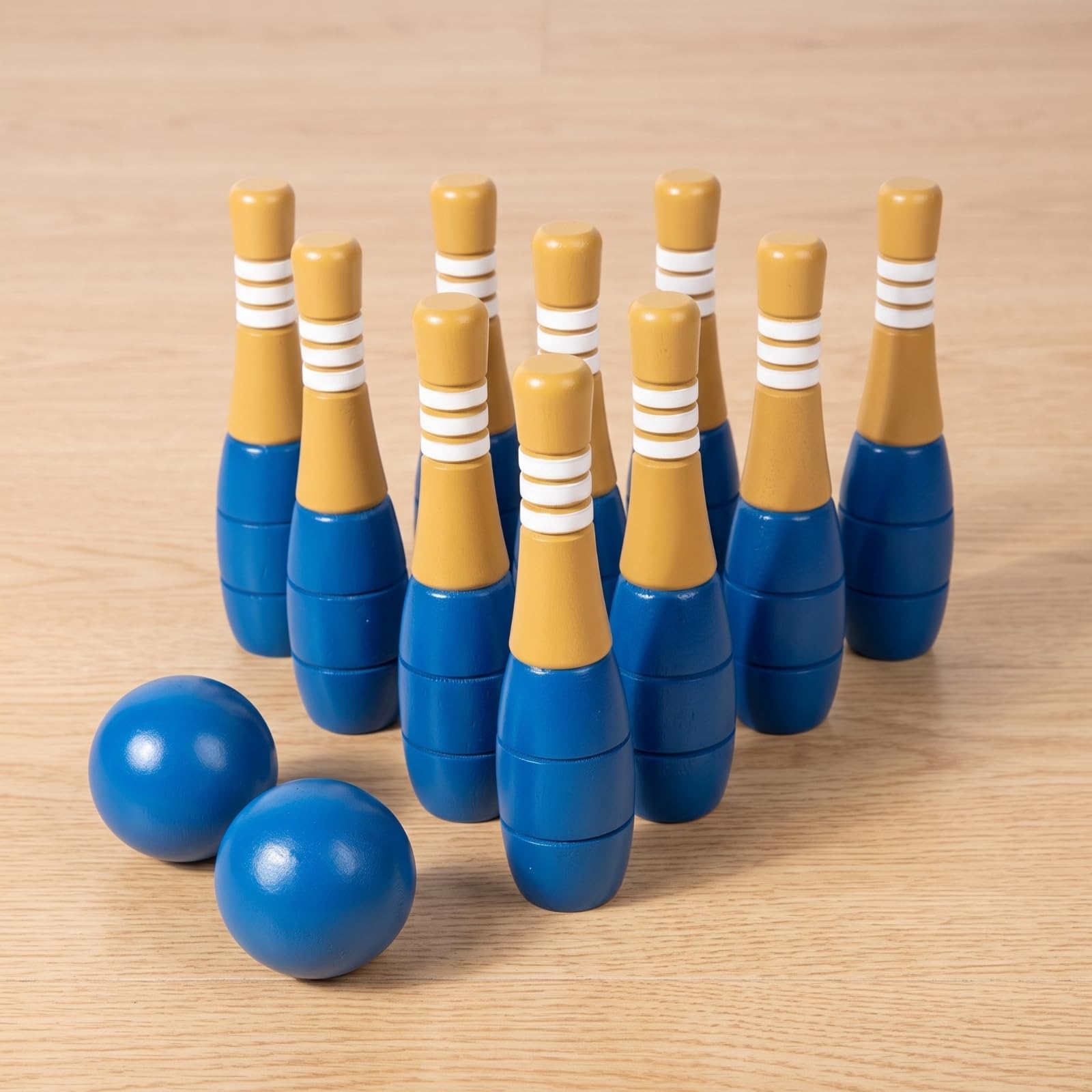 Jeu Bowling en Bois Coloré