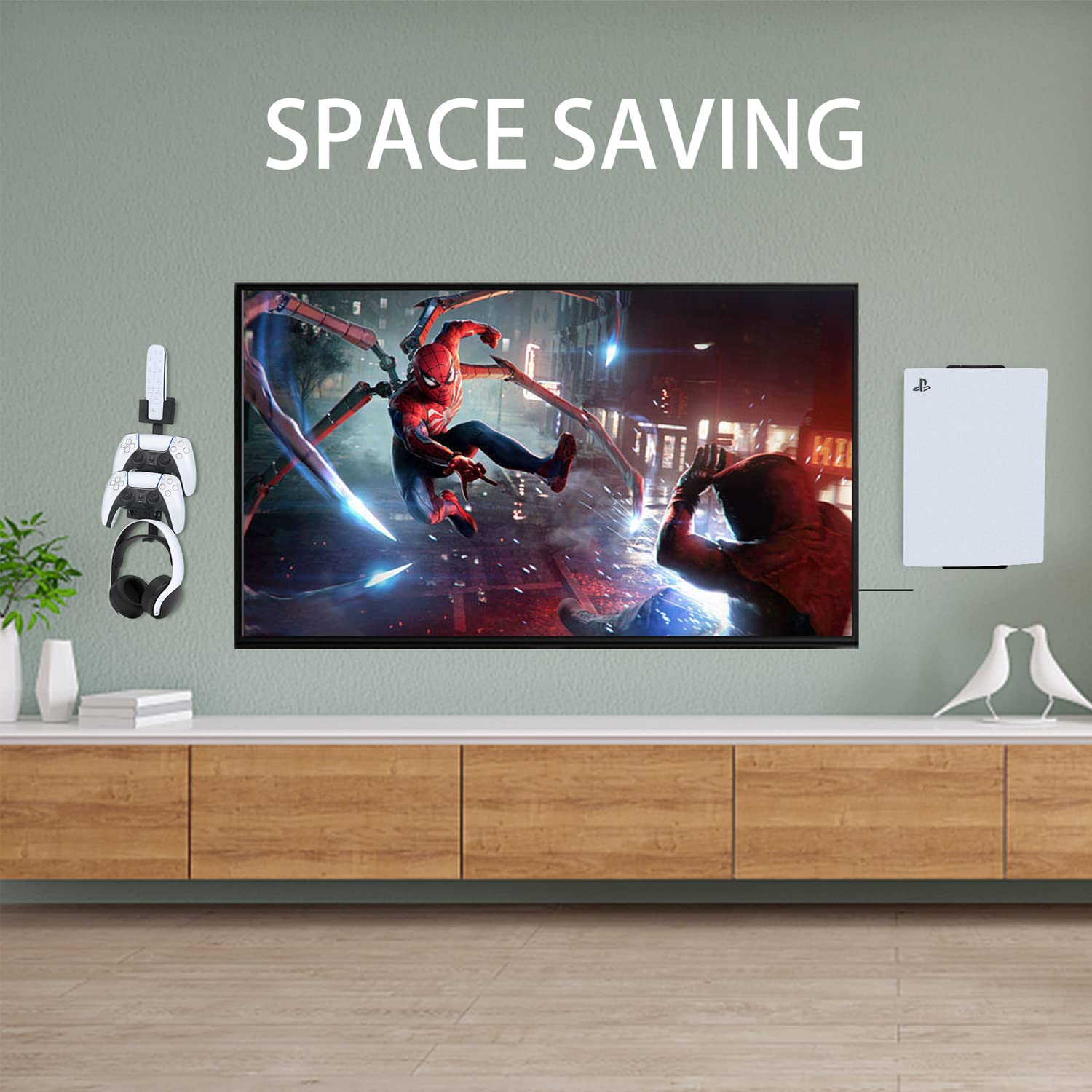 Buy PS5 Holder Wall Mount Stand Playstation 5 Game Controller Holder