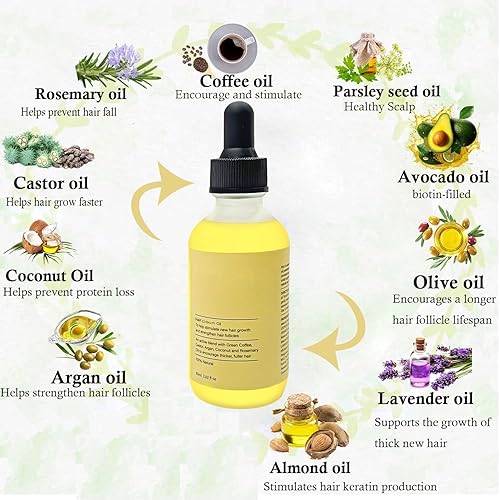 Miniatura 3 de Veganic - Aceite natural para el crecimiento del cabello, aceite de crecimiento del cabello vegánico, aceite natural para el crecimiento del