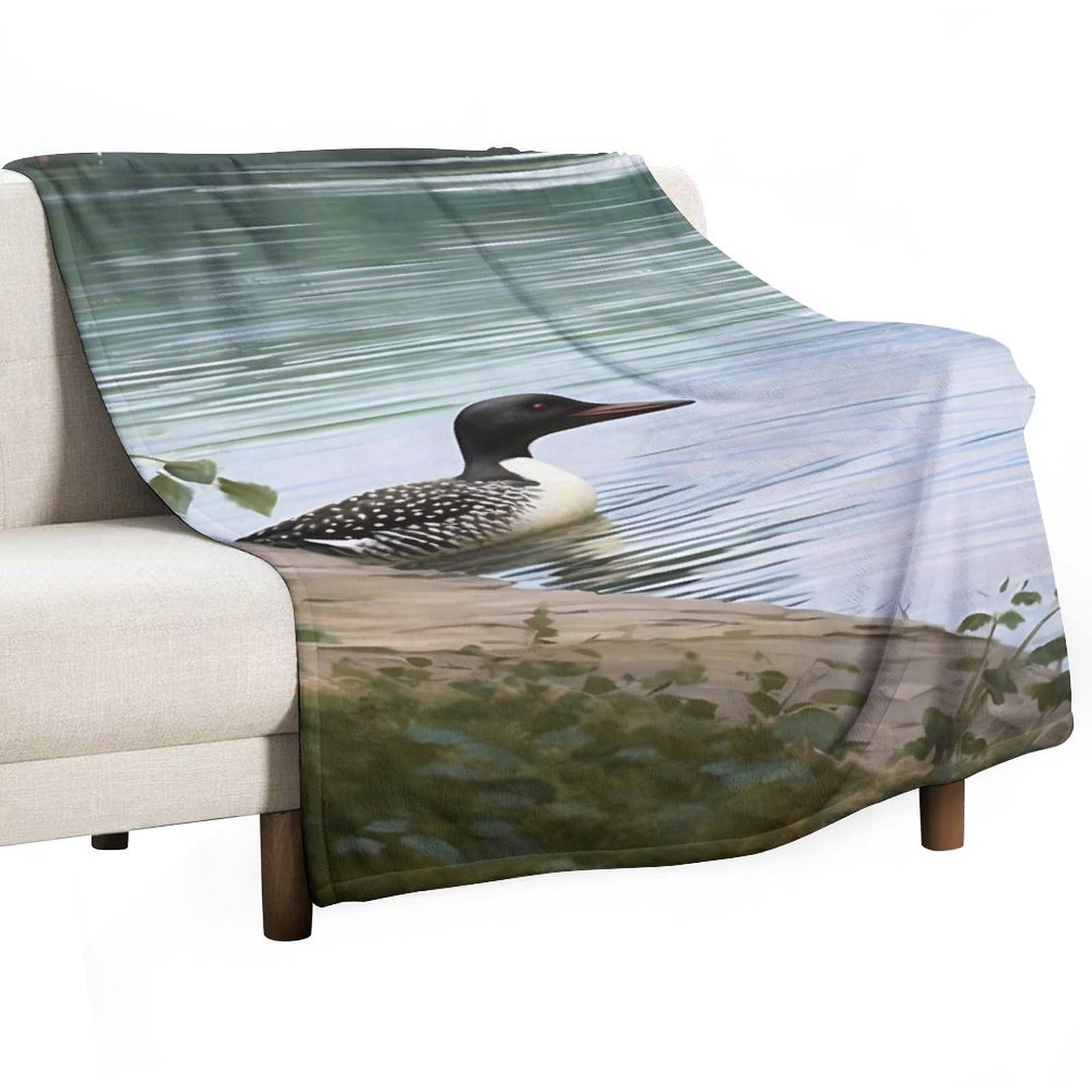 Couverture polaire oiseaux de la nature idée cadeau douceur et chaleur
