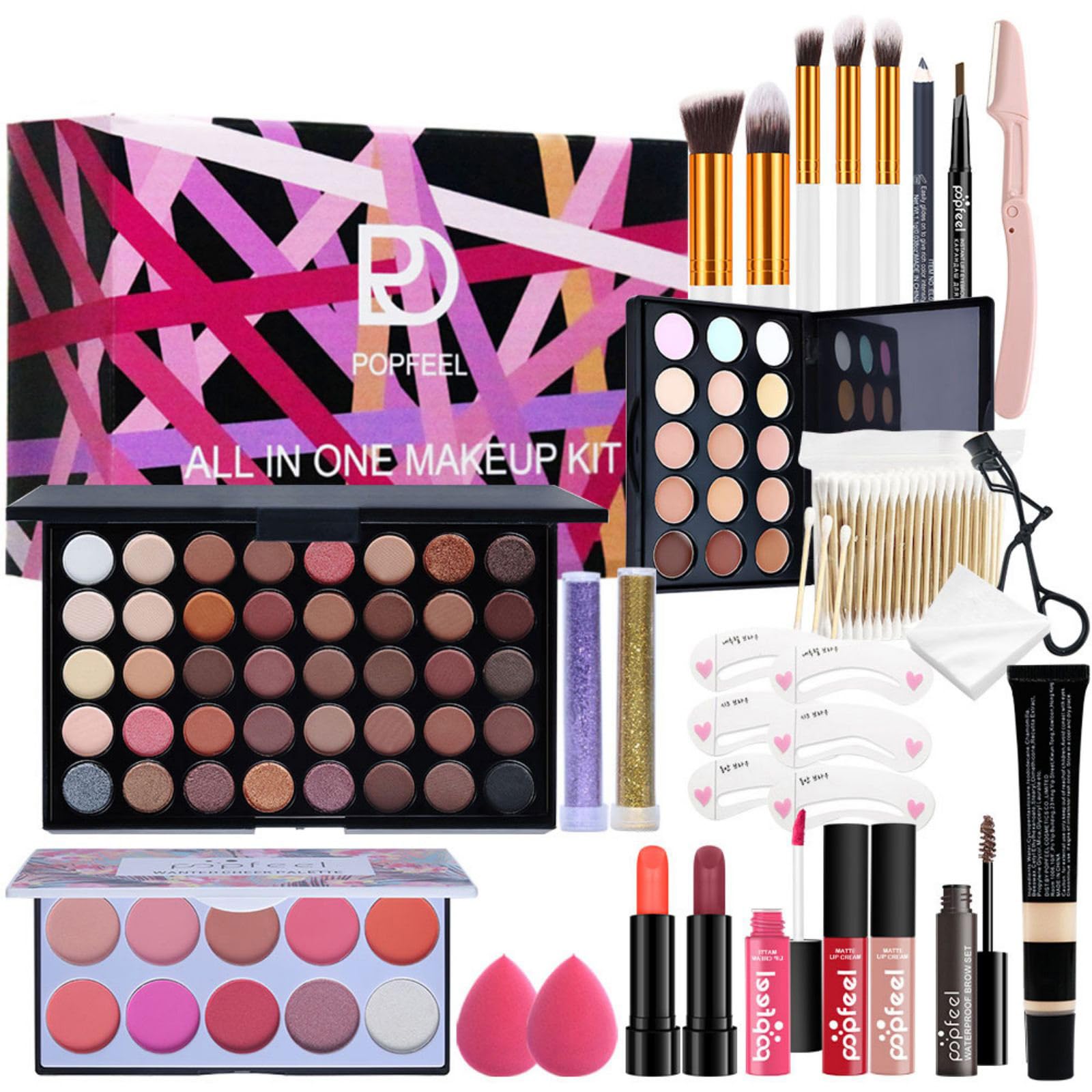 Holzsammlung Makeup Kit, Makeup Sets for Women Cosmetic Make Up Starter Kit