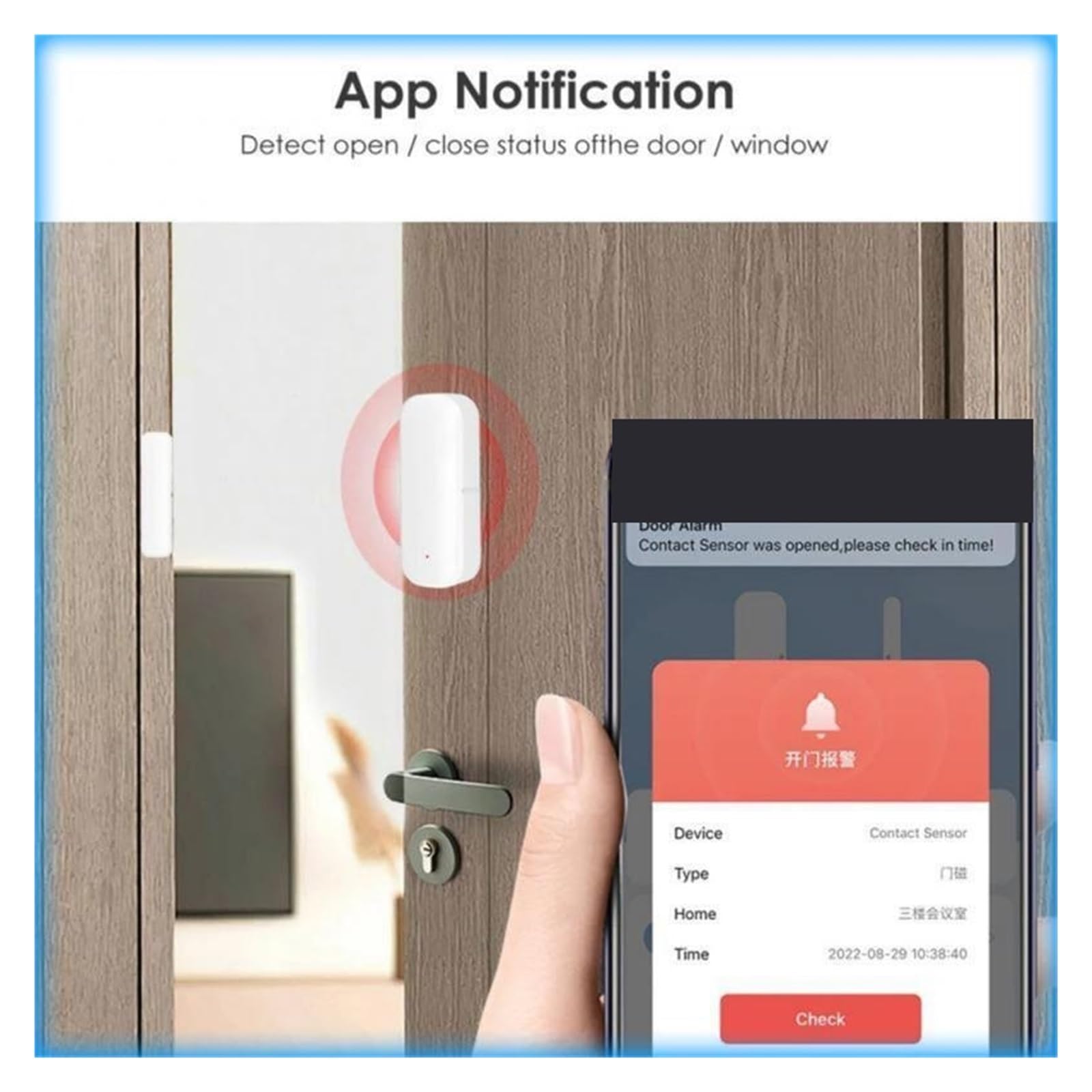 alarma inteligente Sensor de puerta seguridad for el hogar alerta independencia trabajo escena para Apartamento