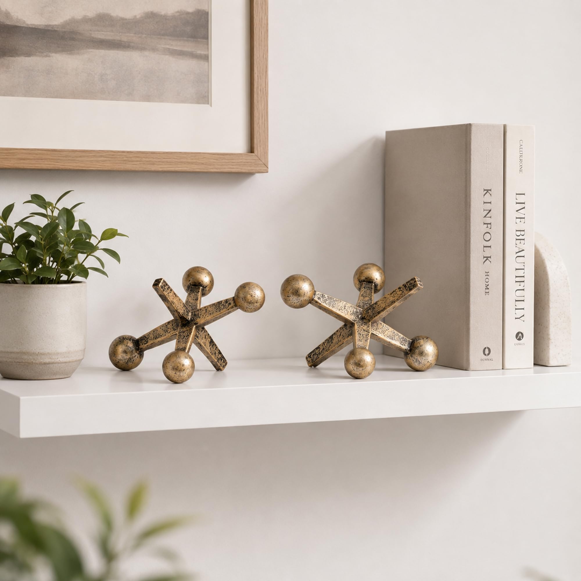 Amazon.com: AMOIENSIS 4 Inch Vintage Jacks Decor Set of 2