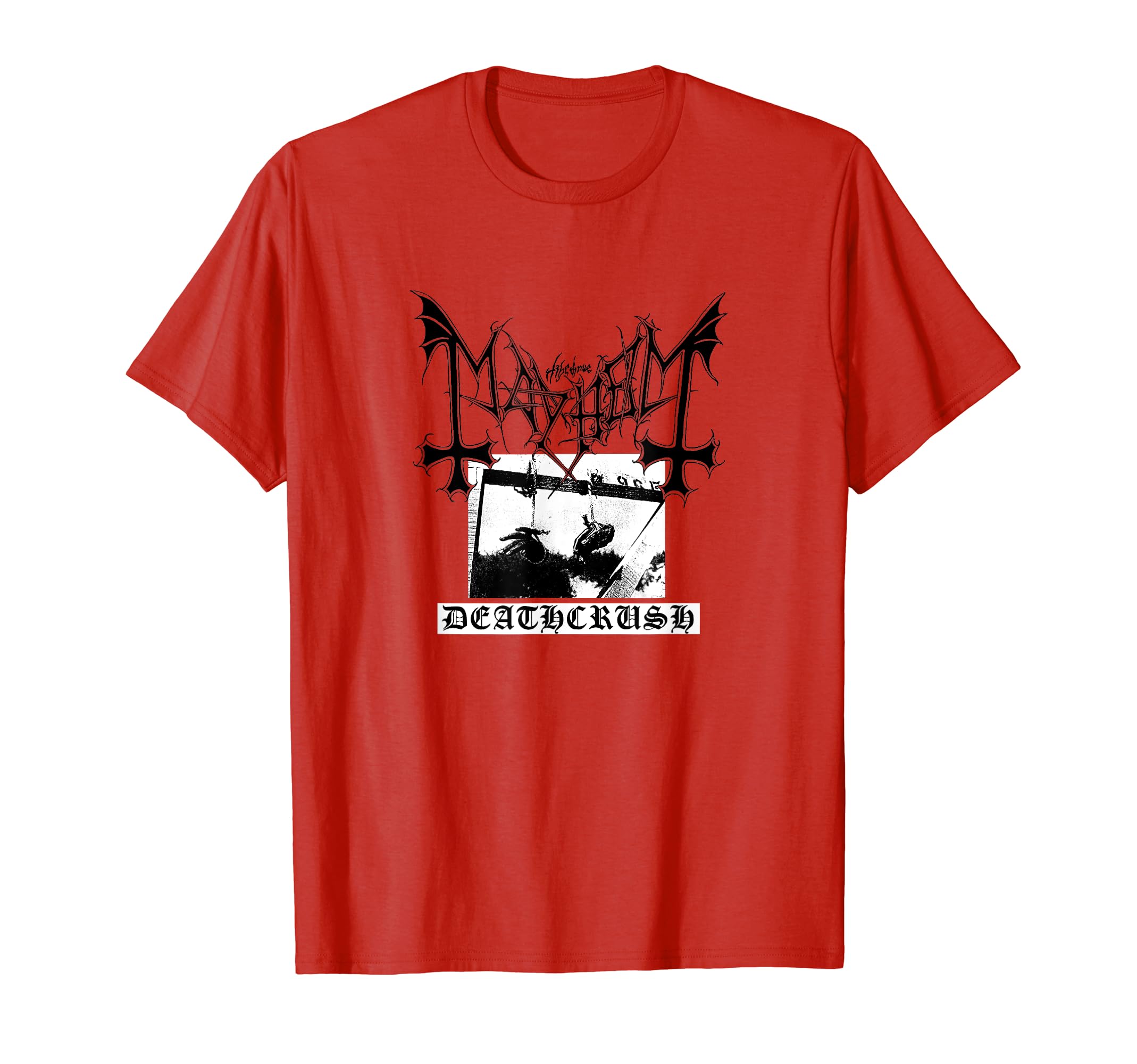Amazon | Mayhem - 公式商品 - Deathcrush Tシャツ | Tシャツ