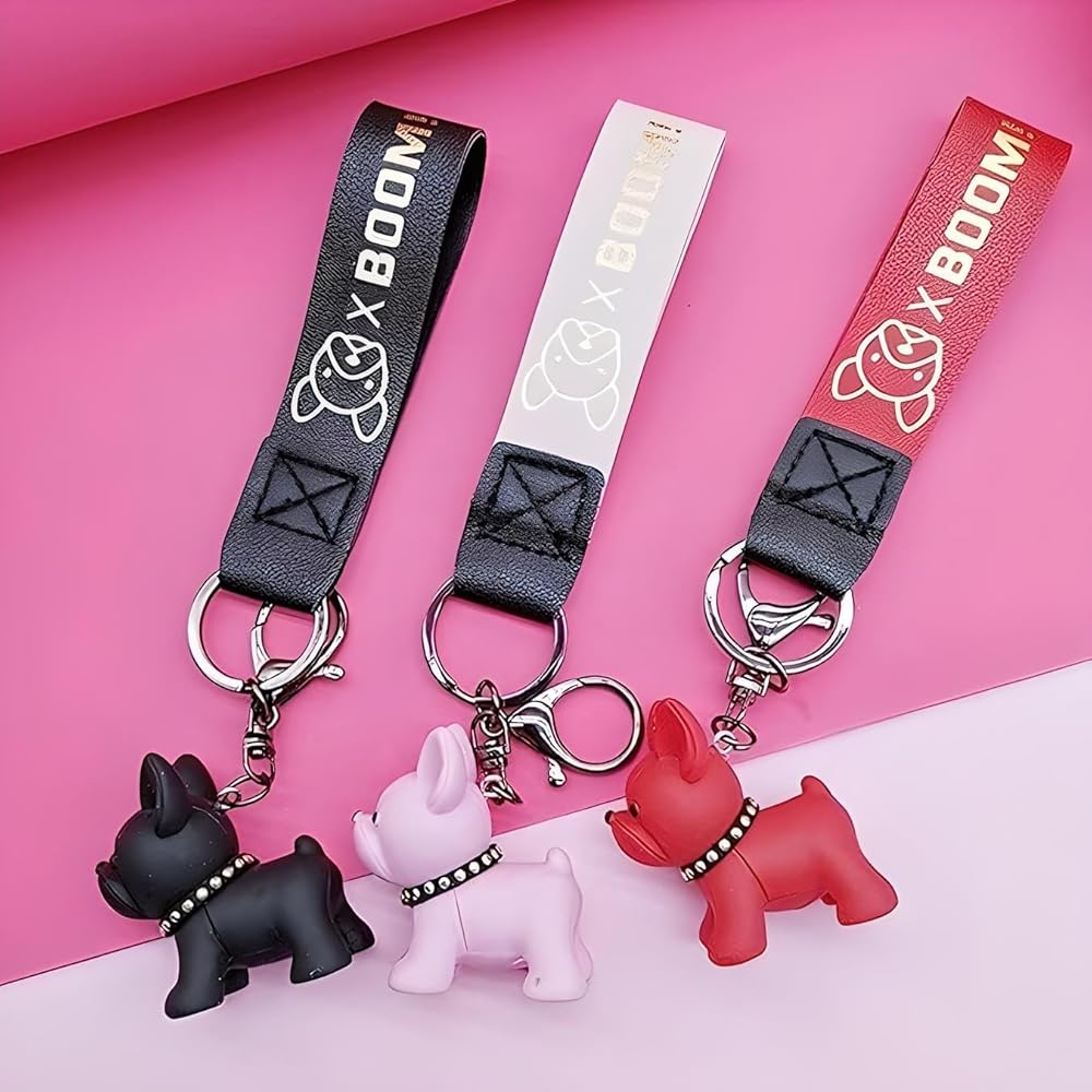 PawsFourLove Adorable French Bulldog Keychain - Cute