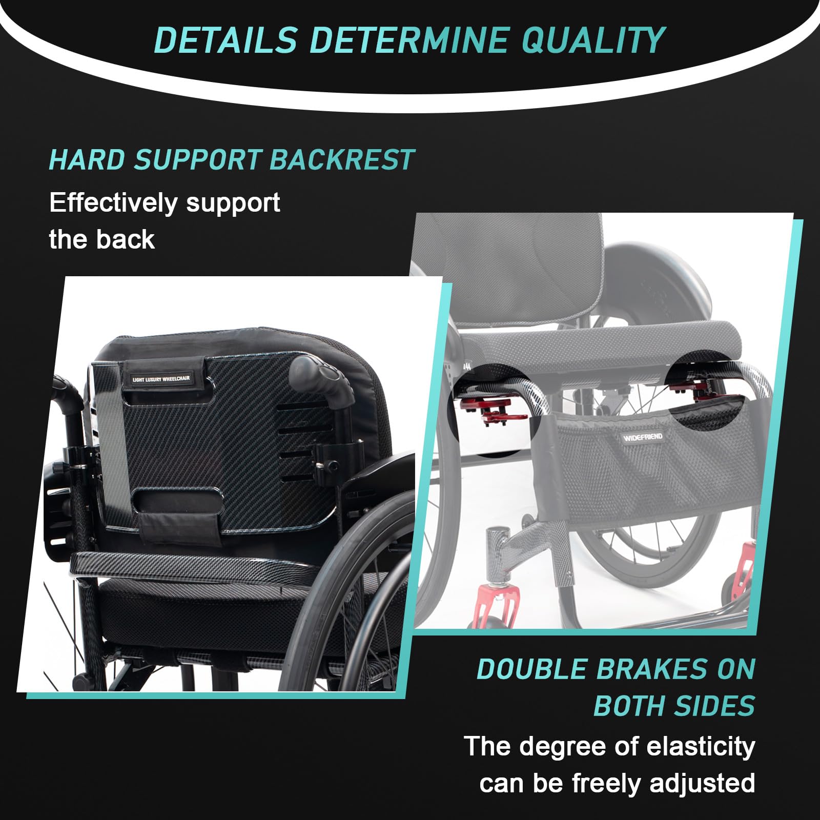 Silla De Ruedas Ligera Para Adultos,Silla De Ruedas Deportiva Todo Terreno,sillas De Ruedas Manuales Autopropulsadas,silla De Ruedas De Aleación De Aluminio,Freno manual(Seat width 45cm/17.7 inches,A)