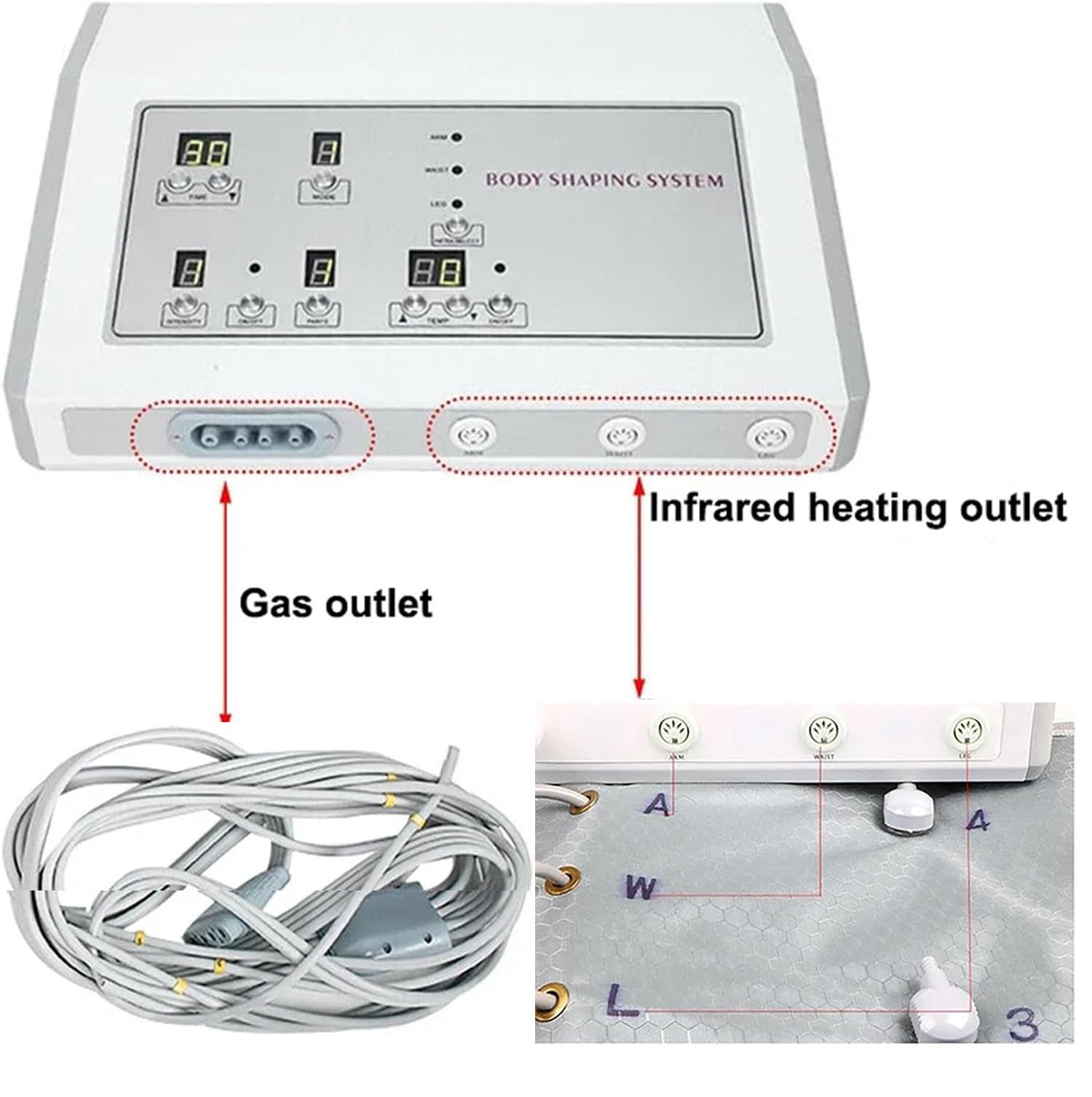 Masajeador de presión de ondas de aire para adelgazamiento, drenaje linfático, terapia de vacío, máquina de presoterapia, relajación muscular, masaje de piernas, brazos, cintura y cuerpo, rosa (r