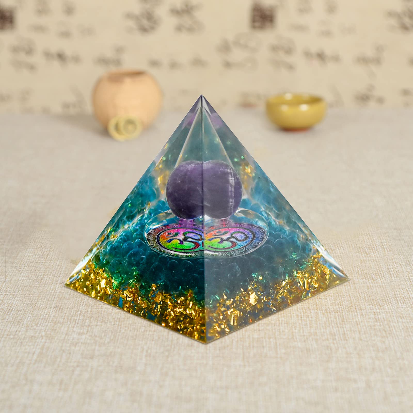 Piramide Di Cristallo Di Ametista - Per Protezione EMF, Meditazione Ed Energia Positiva - Foto 10