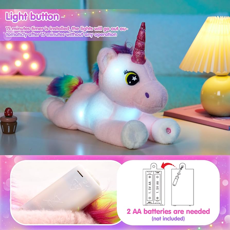 Amazon.co.jp: BSTAOFY ビッグライトアップ ピンク ユニコーン