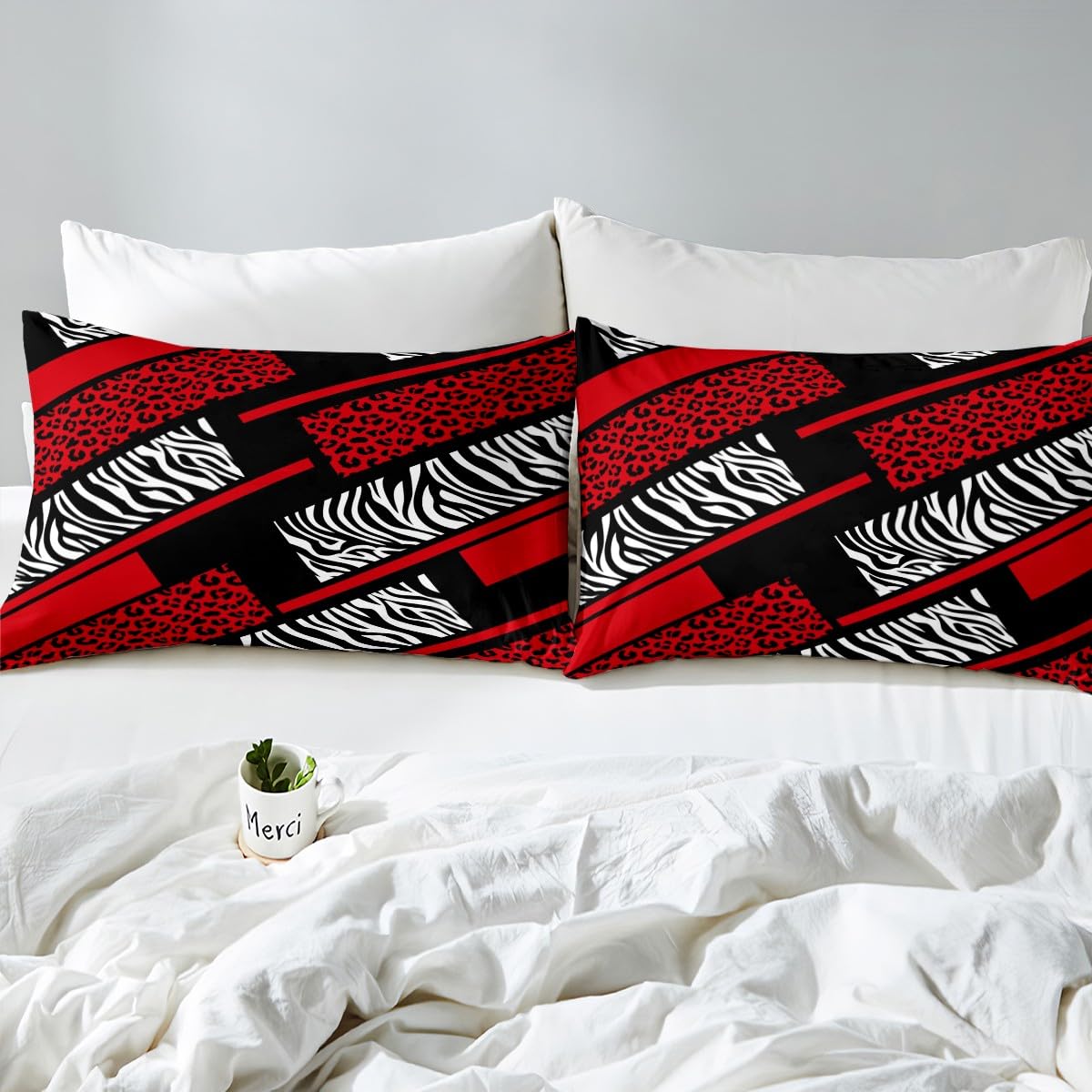 Manfei Leopard Zebra Kids Duvet Cover Set Single Size - Image 4