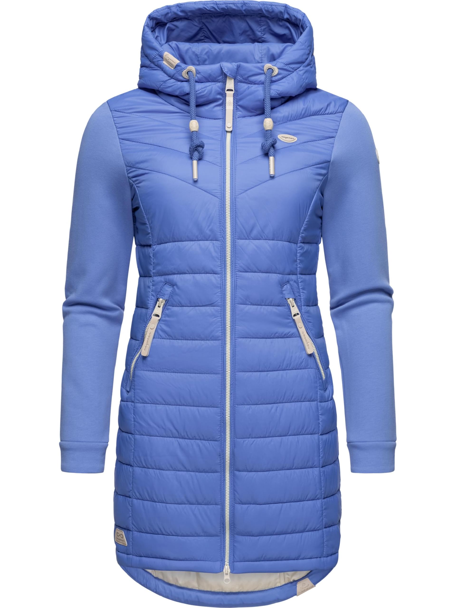 Ragwear Women's Blue24 Lucinda Long Ii Intl Transition Jacket Lightweight Jacket Long With Hood Xs-6Xl, S