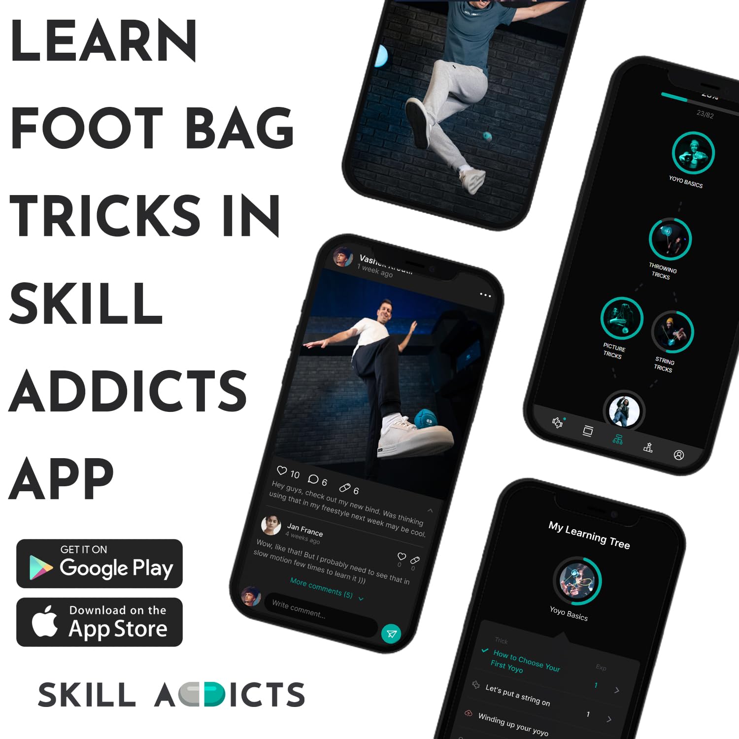 Skill Addicts Starter Footbag Hacky Sack Ball - Image 4