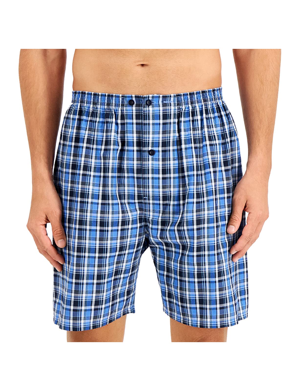 Hanes Herren Kurzarm Nachtwäsche Pyjama Kurz PJ Set