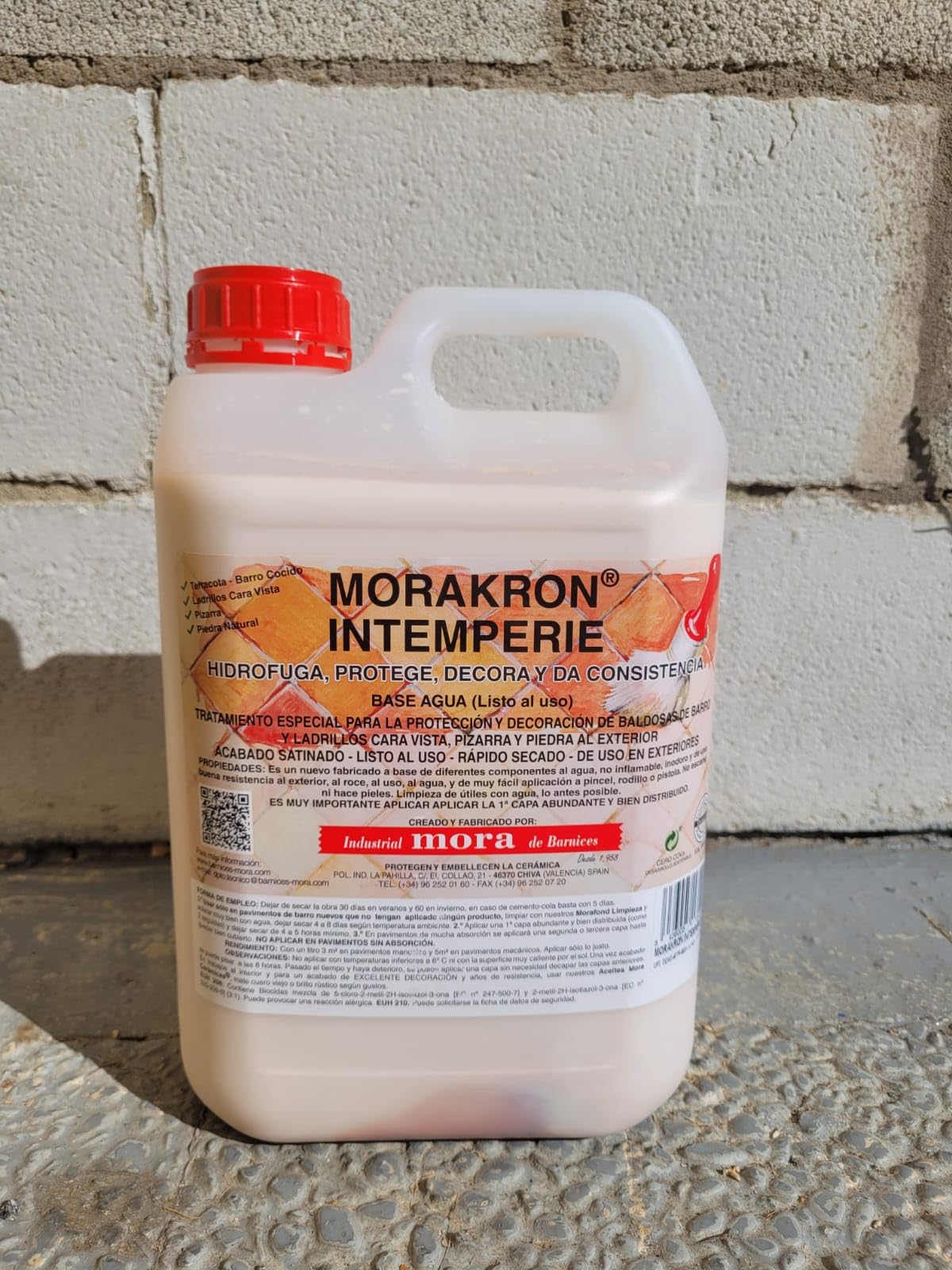 Protector Morakron Intemperie al agua - Tamaño Envases 5 L