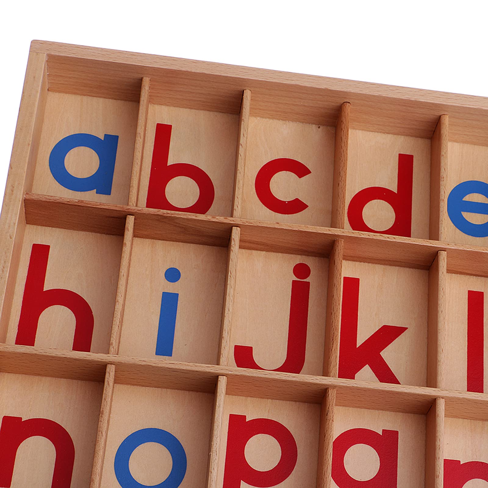 1 Pièce Alphabet Lettres Mobiles Blocs Magnétiques en Bois Objets d'apprentissage Materiel Éducatif Fonction Écrit Adapté Enfants, Boîte en Bois