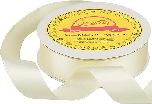 Miniatura 671 de Cinta de satén verde esmeralda de doble cara de 1-1/2 pulgadas x 50 yardas, cinta de poliéster verde esmeralda para envolver regalos, muy adecuada