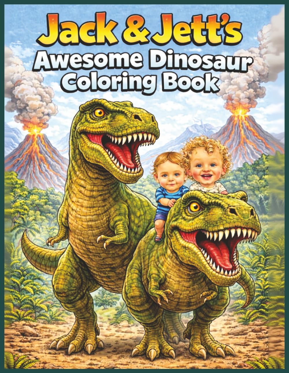 Jack & Jett's Awesome Dinosaur Coloring Book