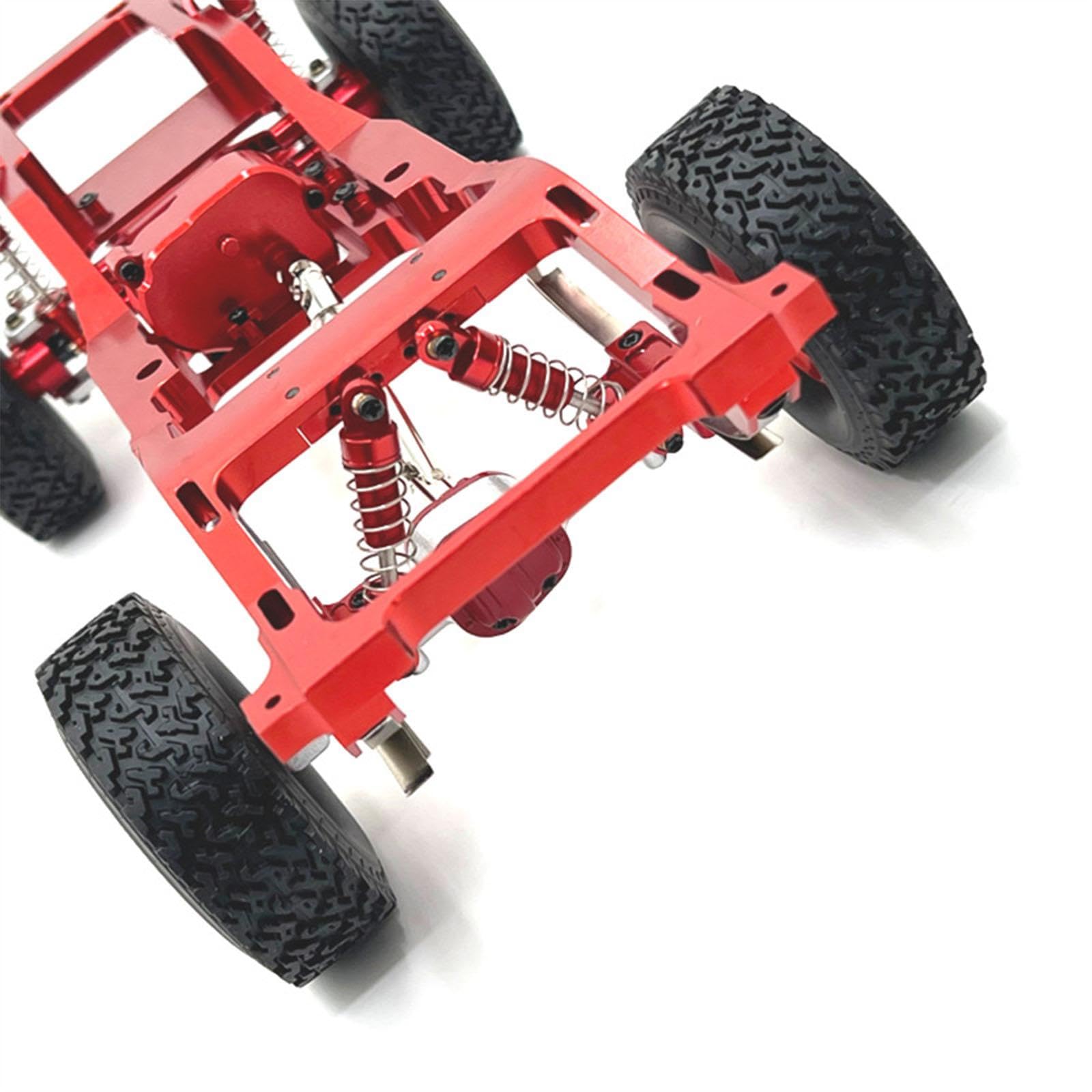 Juego de Repuestos para Chasis de Coche RC, Accesorios para Varilla de Dirección, Kit de Montaje de Aluminio Y Hierro, Adecuado para Manualidades, Rojo