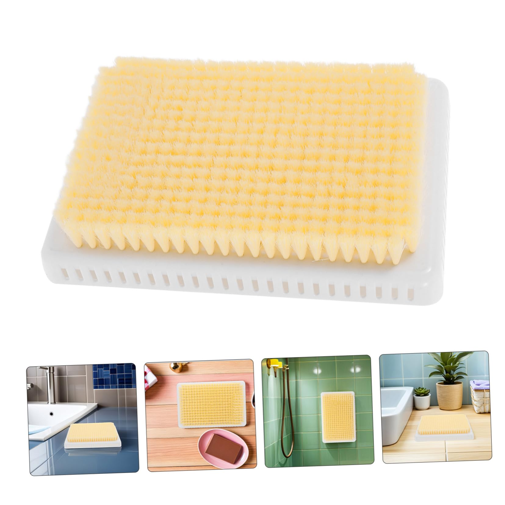 MAGICLULU 2 Stück Wandmontierter Rückenschrubber mit Massagefunktion Peelingbürste mit Weichen Borsten für Dusche und Spa Selbstreinigend Langlebig für Ganze Körperpflege