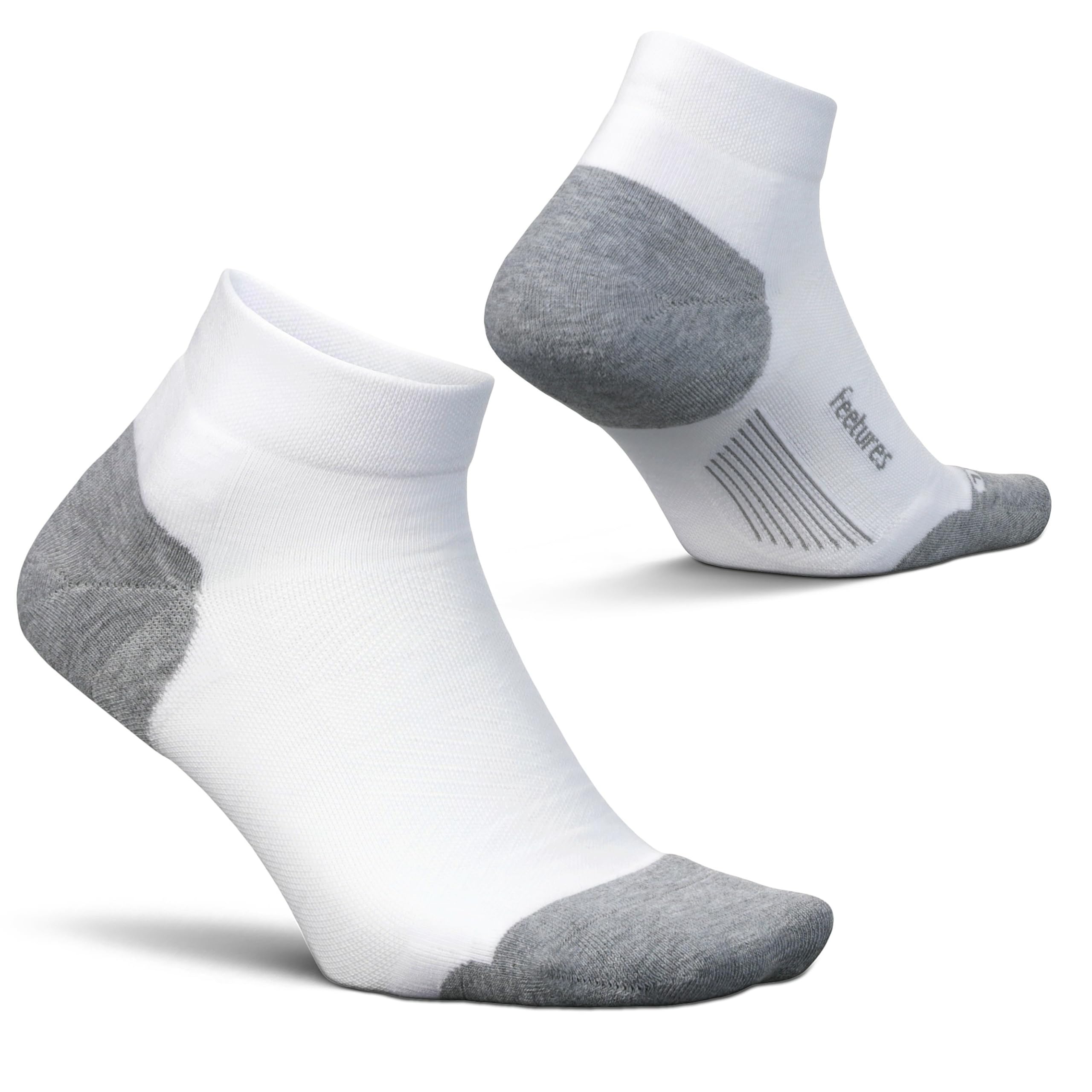 Feetures Elite Max Cushion Low Cut, White - XL
