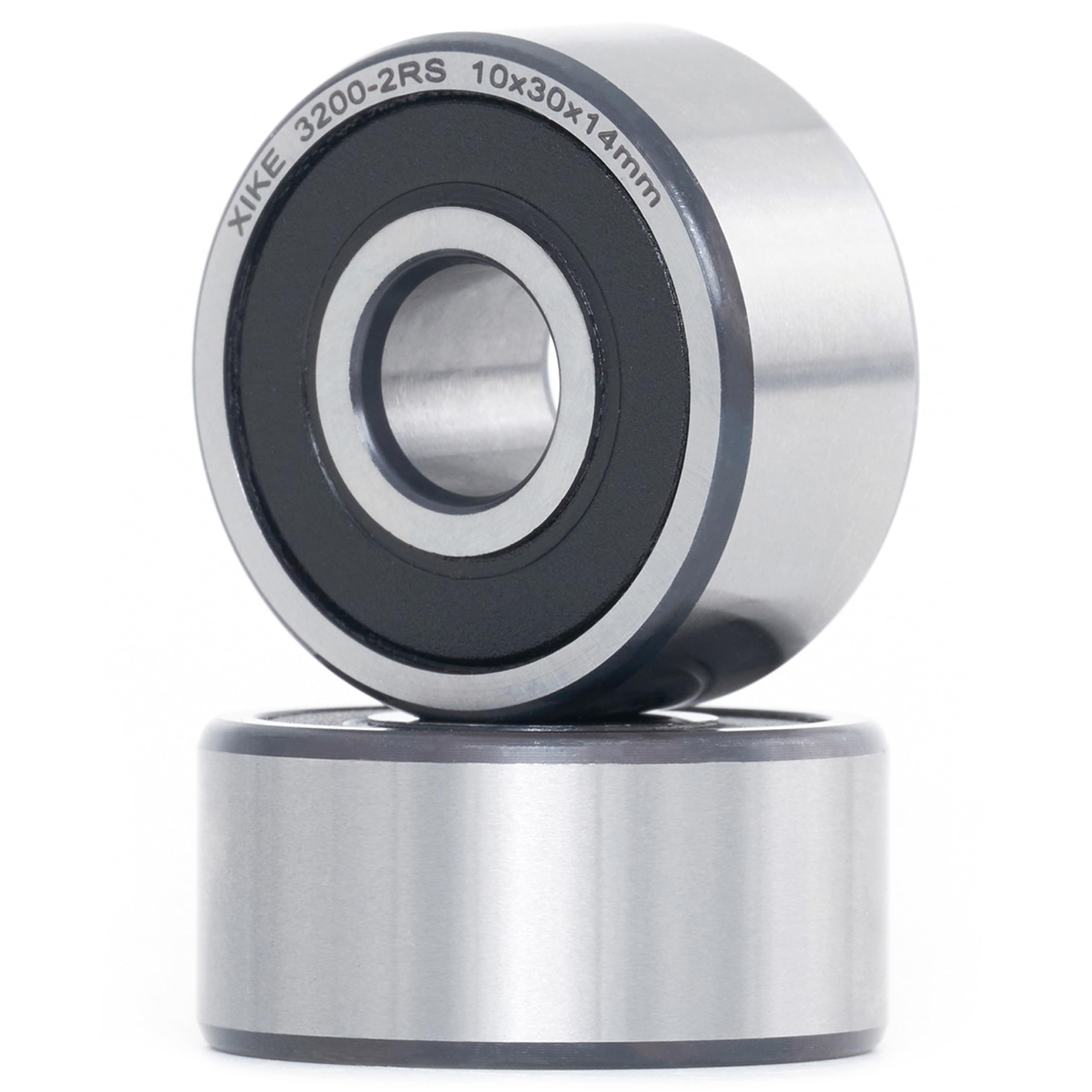 Roulements à Billes XiKe 10x30x14mm - Double Rangée Scellée 3200-2RS/5200-2RS - Pour CNC, Moteur, Pompes à Eau