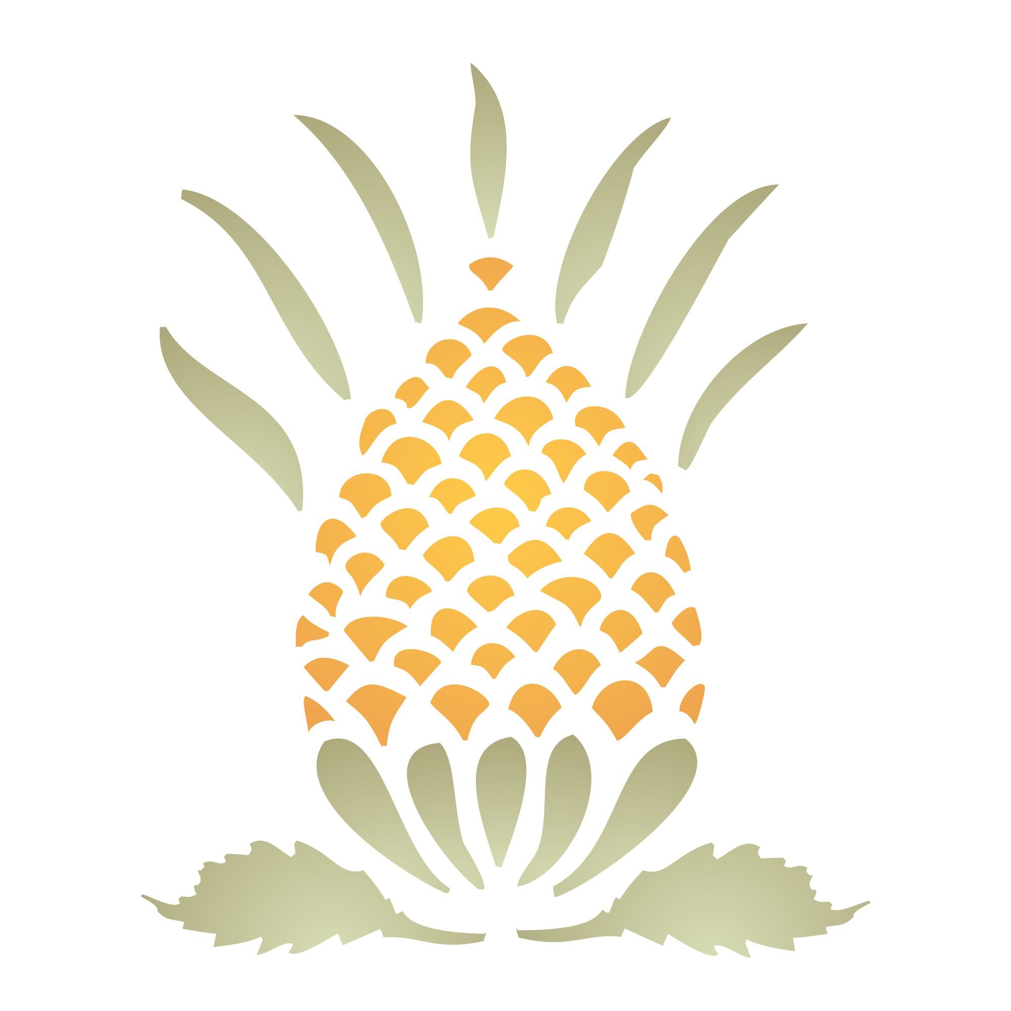Pineapple Stencil Pattern FREE PATTERNS
