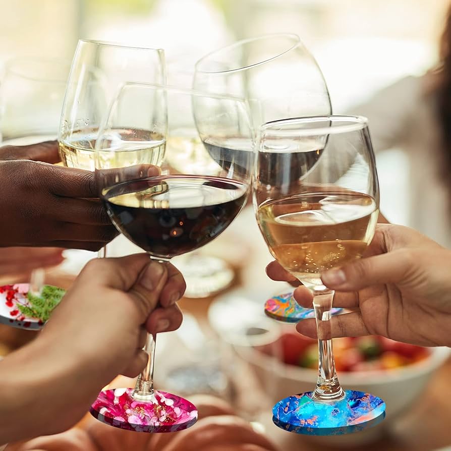 【英国】 コースター 6枚組 10cm　ワイングラスコースター 英国】 コースター 6枚組 10cm ワイングラスコースター Amazon