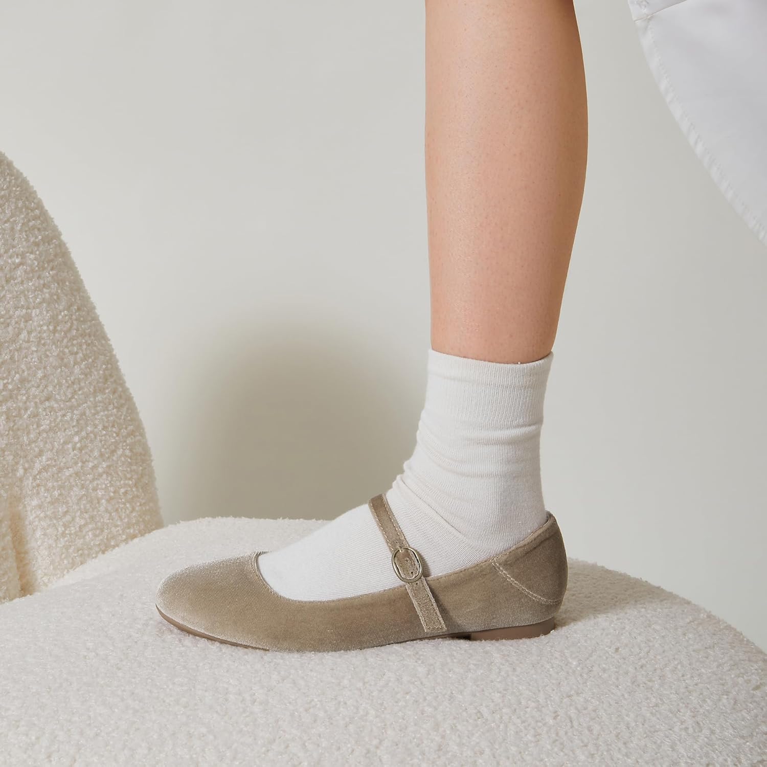 Trary Mary Jane Ballet Flats, Black Flats for Women, Ankle Strap Dressy Comfortable Flats - Image 2