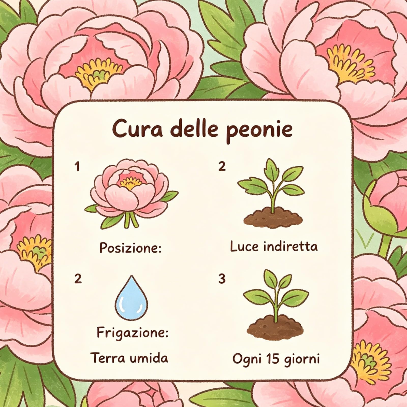 Bulbi di Peonia/Resistenti/Crescita sorprendente/Ideali per Balconi e Giardini-5Rizomi-C