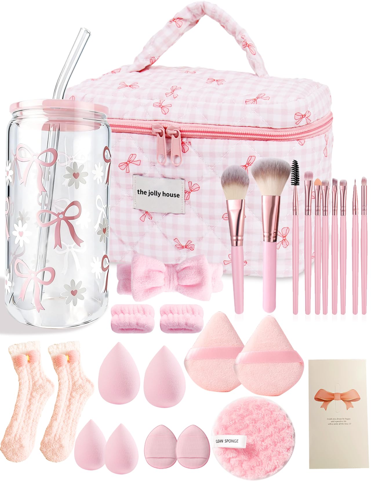 Cadeaux pour Filles 9 10 11 12 13 14 15 16 17 18 Ans, Idées Cadeaux Ensemble Cadeau, Cadeau Fille 9 à 18 Ans, Anniversaire Cadeaux de Saint-Valentin Tasses en Verre de Fille avec Paille et Couvercle