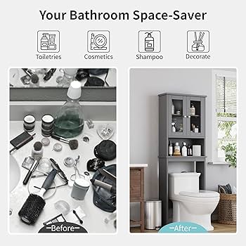 Amazon.com: Shintenchi Over The Toilet Storage Cabinet