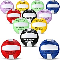 Vista 9 de Jexine 12 unidades de voleibol oficial tamaño 5 a granel impermeable recreativo suave voleibol con 2 bombas de entrenamiento interior al aire libre