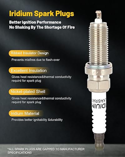 Miniatura 4 de OCPTY 4 bobinas de encendido con 4 bujías de iridio para UF-596 UF-619 para Toyota para Lexus para Scion Prius V Plug-In Corolla Matrix CT200H XD IM